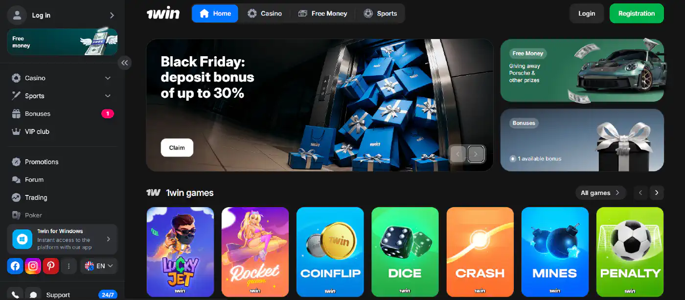 Available payment methods for 1win Indonesia users